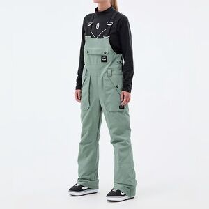 Dope Snow Sage Green Ski Bibs / Snowboard Overalls – Women’s Small – Gently Used